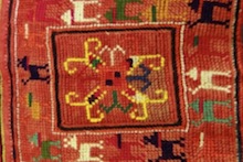 Red choli material